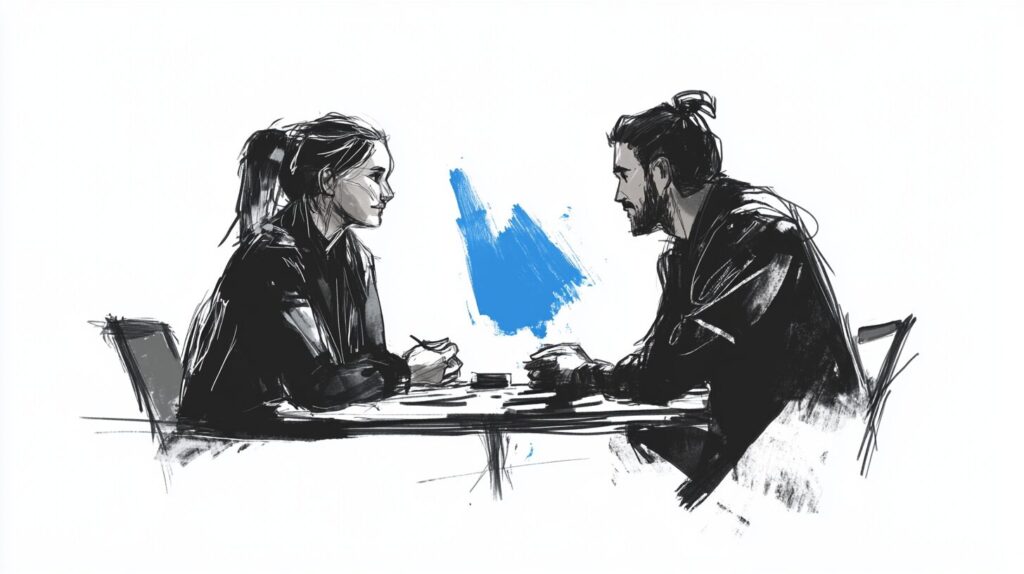 people talking